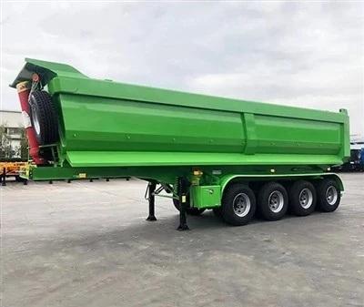 Sorcóir Hiodrálacha U Cineál 3alxes Deireadh Cúil Dumpáil Truck Ar Díol